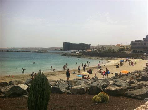 Playa Chica Beach in Puerto del Rosario, Fuerteventura.